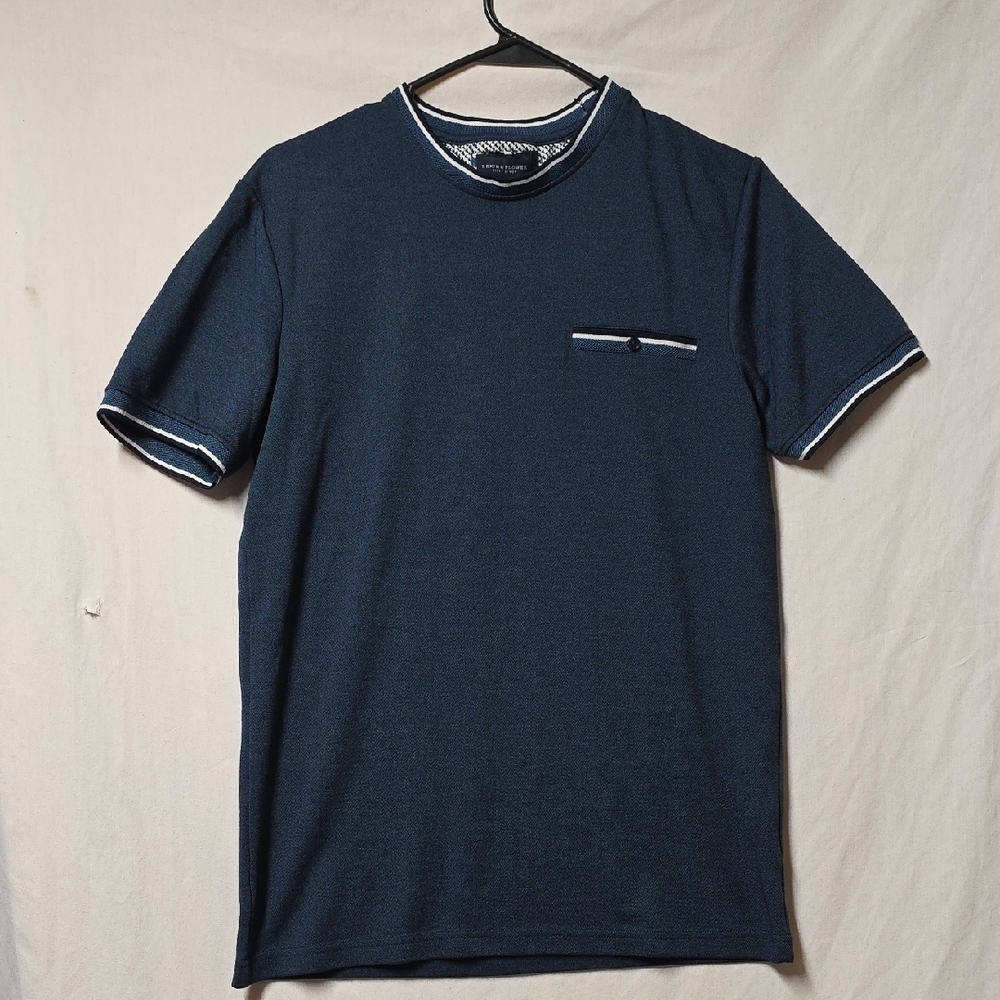 Denim & Flower Rick Singh Dark Blue Short Sleeve Tee Small